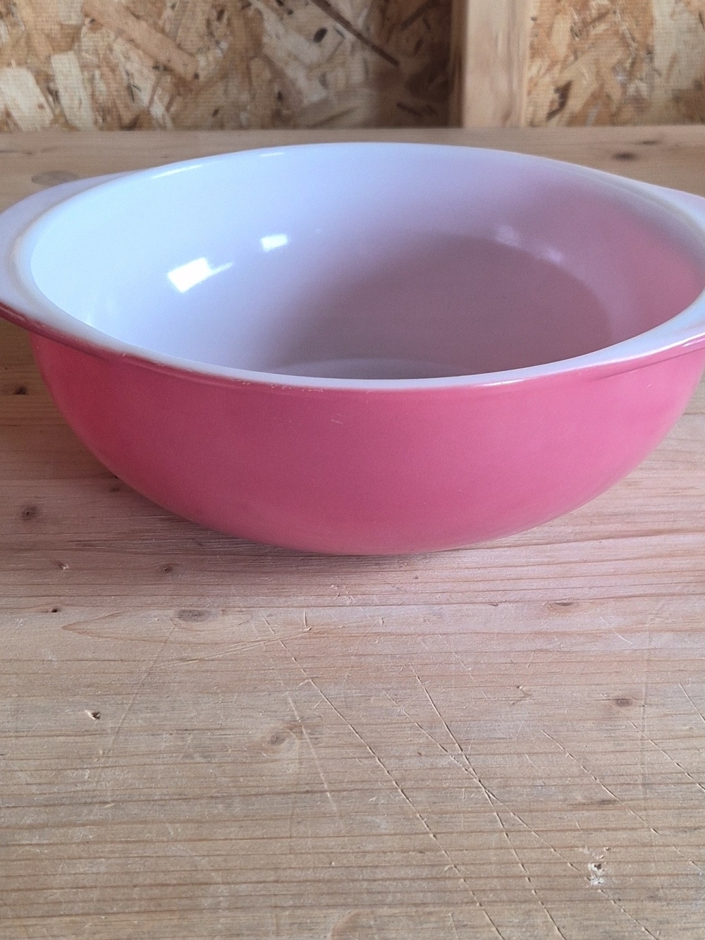 Pyrex 024 1950s Vintage Pink Flamingo 2 Qt Round Casserole Dish